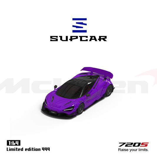 Góc trước xe McLaren 720S Purple SUPCAR 1:64