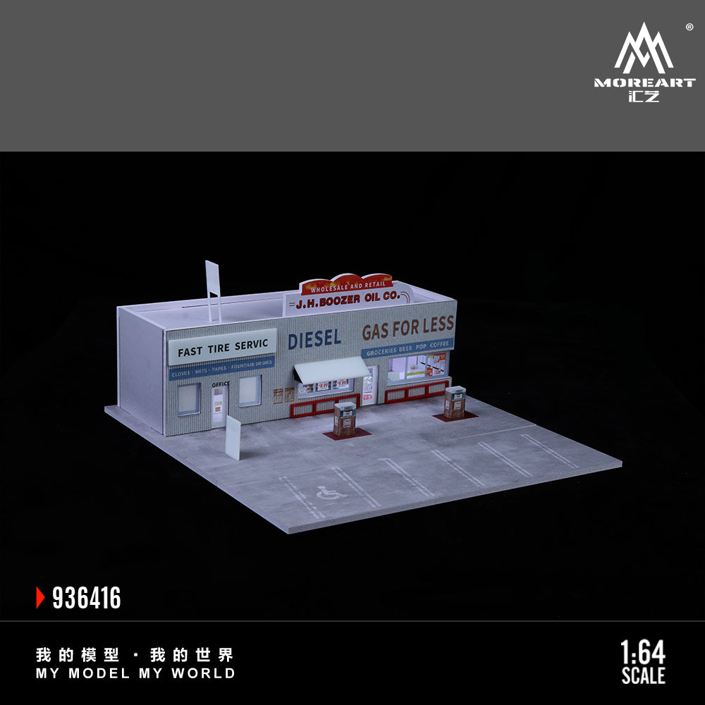 Mặt tiền diorama American Gas Station