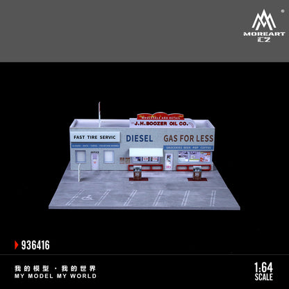 Góc nghiêng diorama American Gas Station