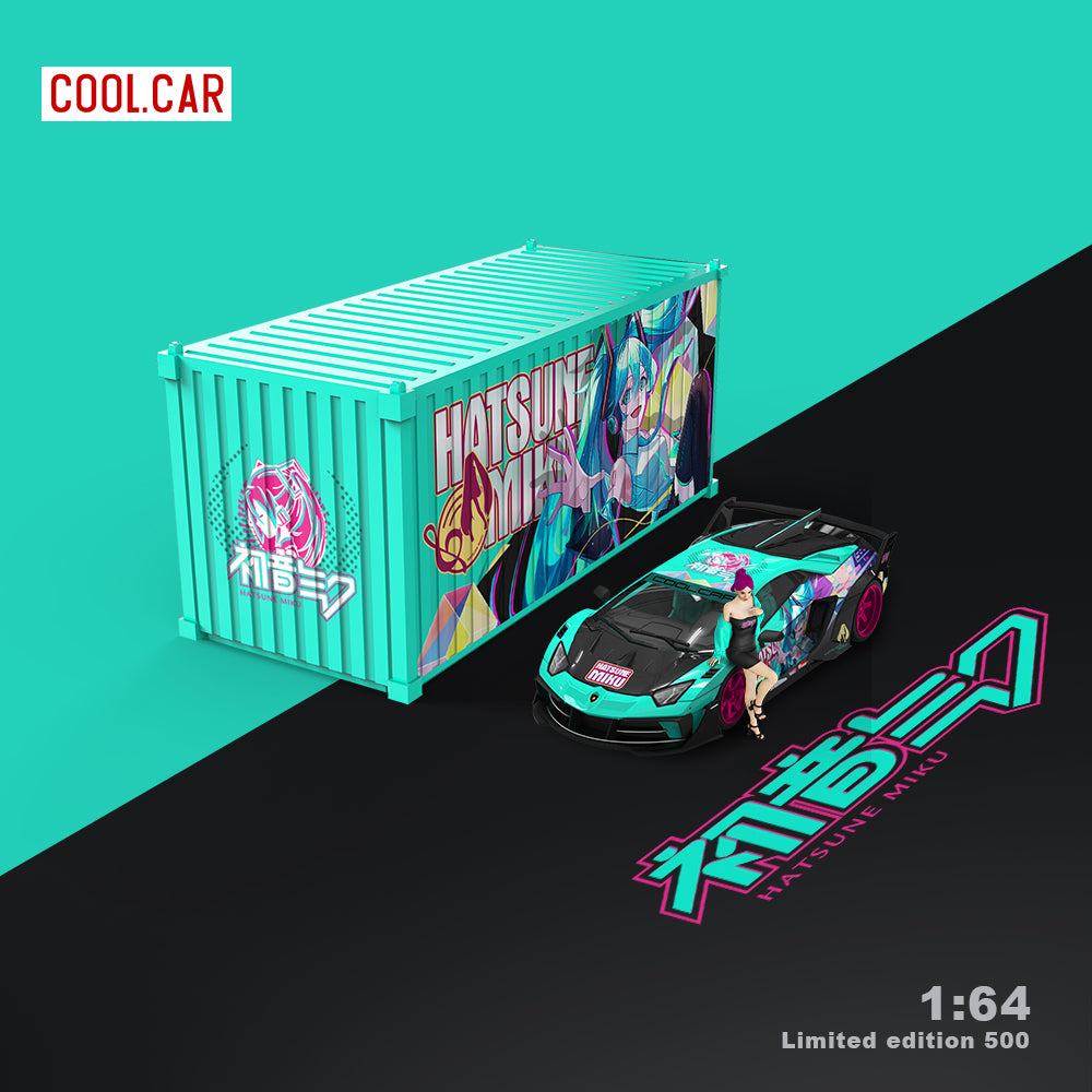 Lamborghini GTEVO Hatsune Miku Cool Car góc trước