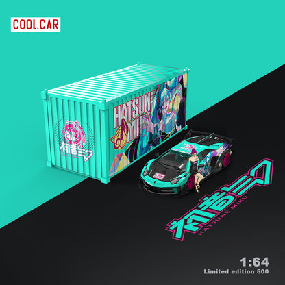 Lamborghini GTEVO Hatsune Miku Cool Car góc trước