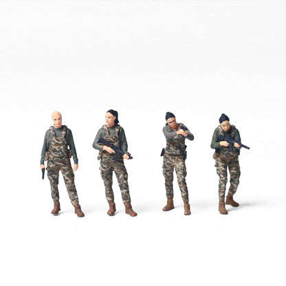 Diorama Special Forces Female Doll Set đầy đủ