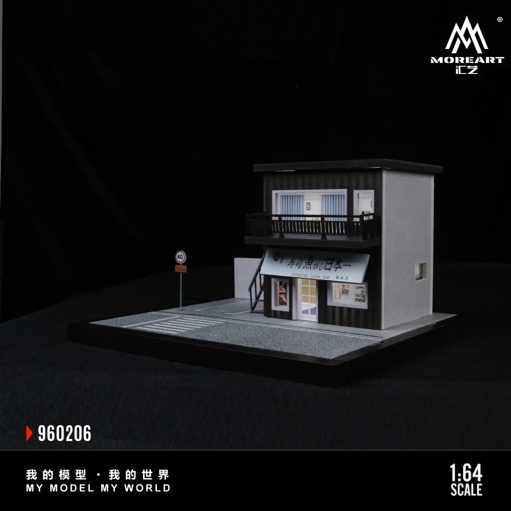Bộ diorama Moreart đèn đường cảnh phố 1:64
