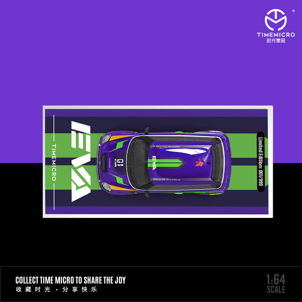 Góc nghiêng xe BMW MINI Cooper tím