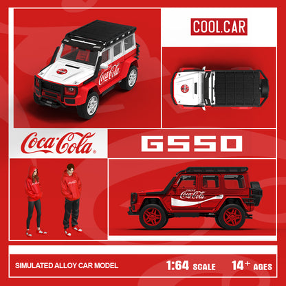 Góc nghiêng xe G550 Metallic Red Coca-Cola