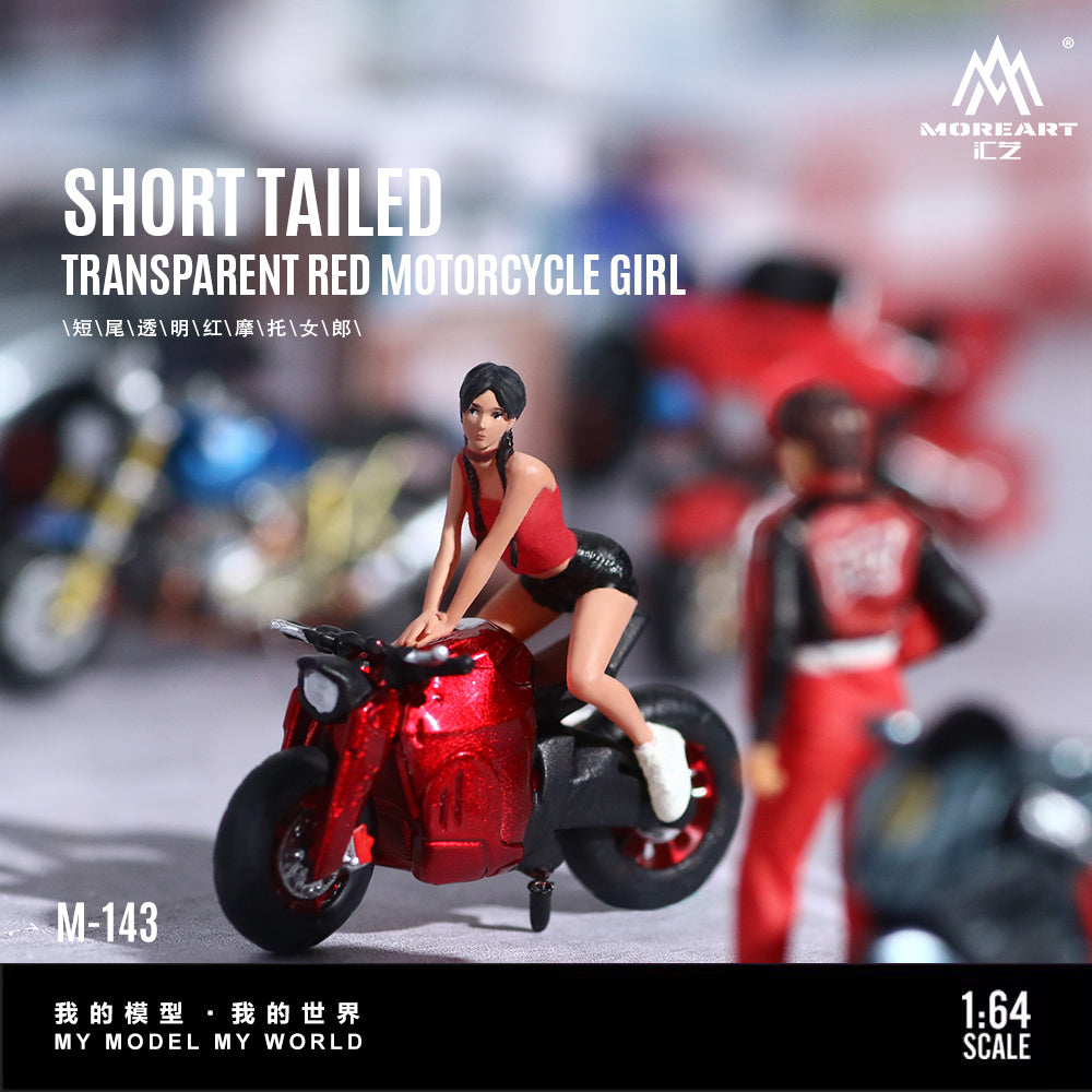 Mô hình diorama Motorcycle Girl MoreArt tỉ lệ 1:64