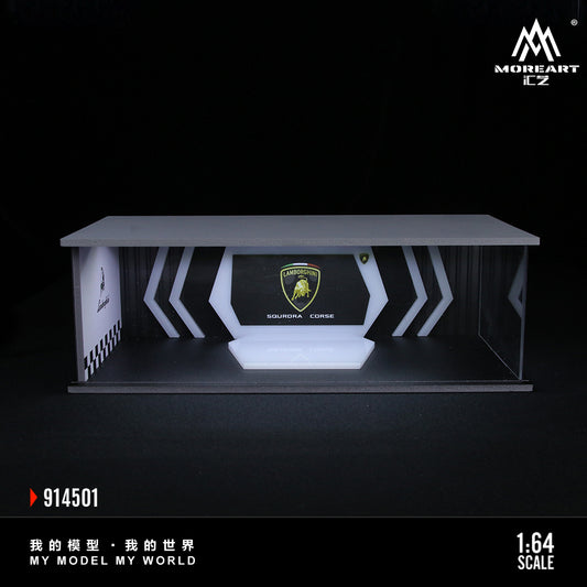 Tổng quan mô hình diorama Lamborghini Showroom tỉ lệ 1:64 - MoreArt