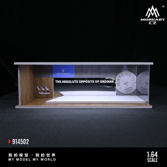 Tổng quan mô hình diorama Maserati Showroom tỉ lệ 1:64 - MoreArt