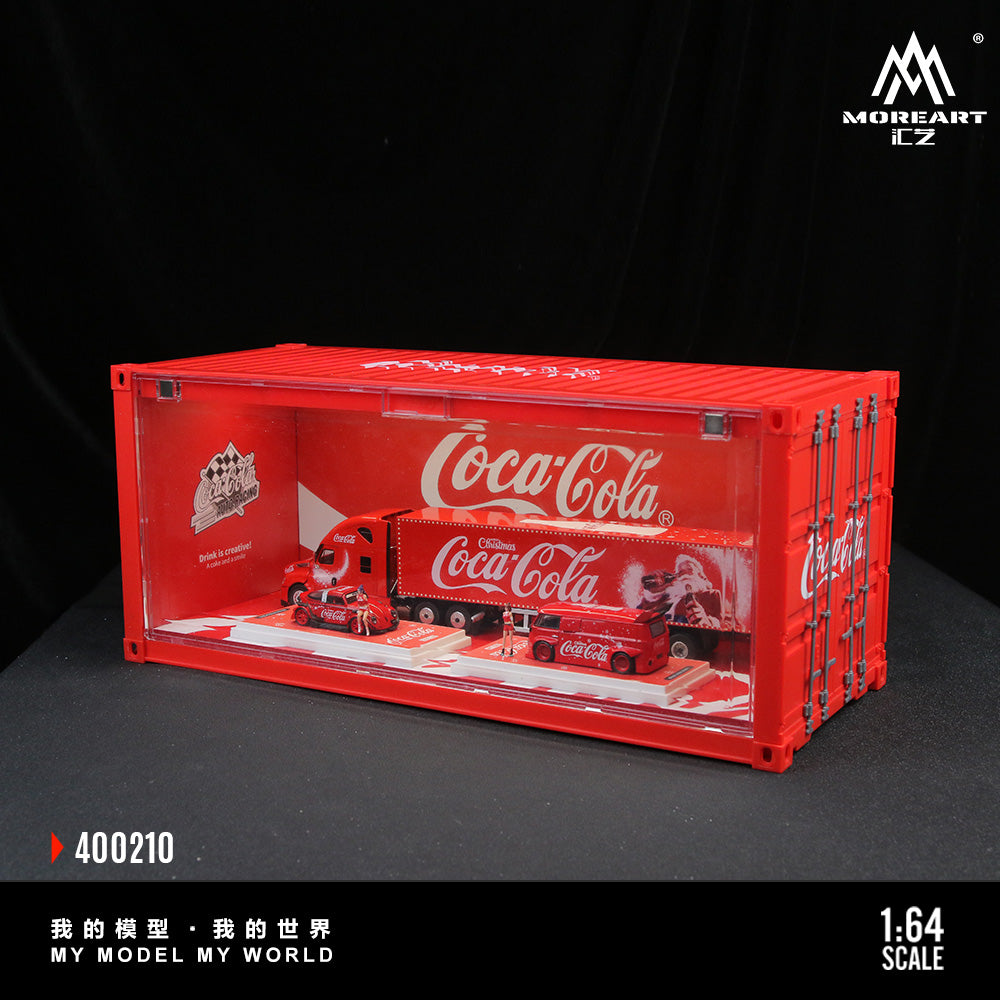 Mô hình diorama container Coca Cola có đèn