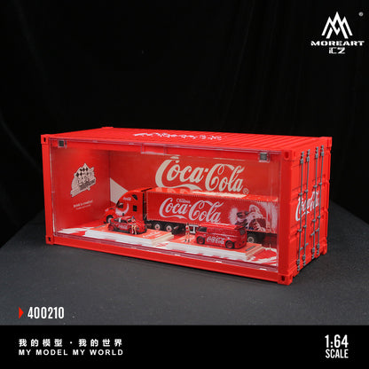 Mô hình diorama container Coca Cola có đèn