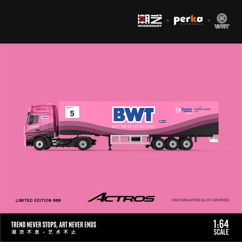 Thùng container xe Actros Yongda BWT