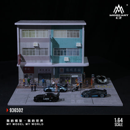 [ĐÃ RA MẮT] Mô hình diorama MOREART 1:64 Hong Kong Street Scene 02 Lighted Version Scene MO936502