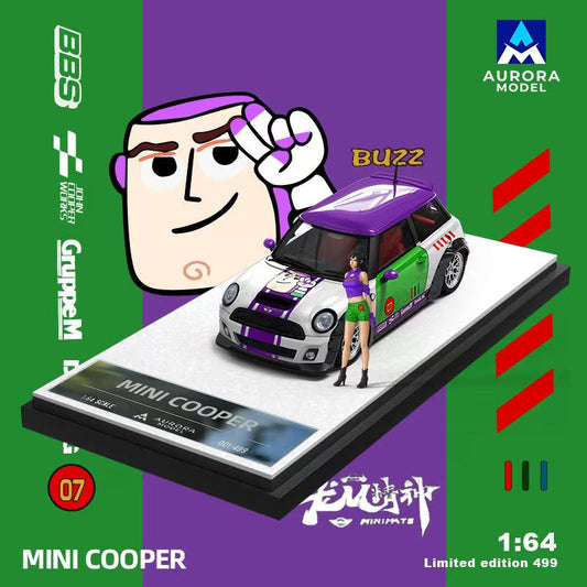 Góc trước xe BMW Mini Buzz Lightyear Aurora Model