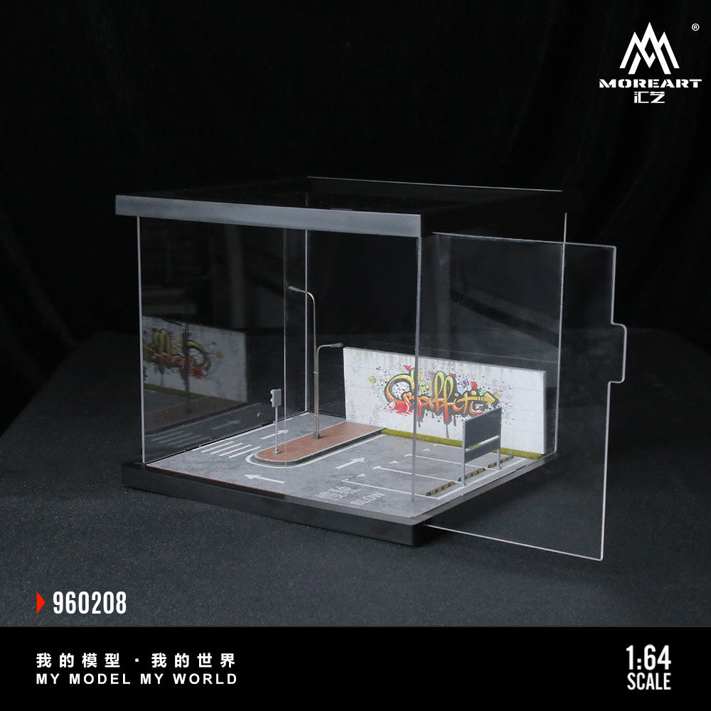 Góc cận cảnh diorama đường phố