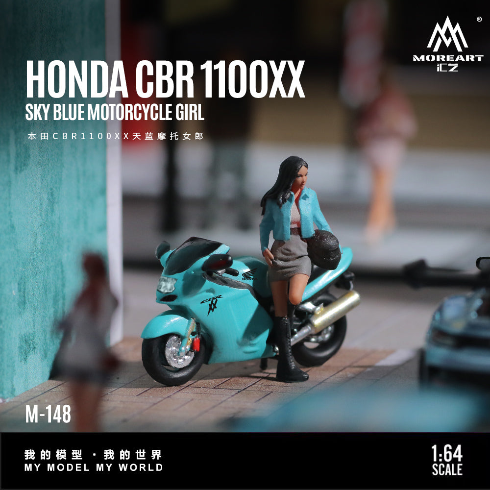 Honda CBR1100XX Sky Blue nhìn từ bên hông
