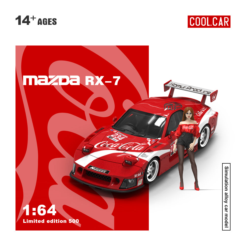 Mô hình xe Mazda RX-7 Red Cola-Doll