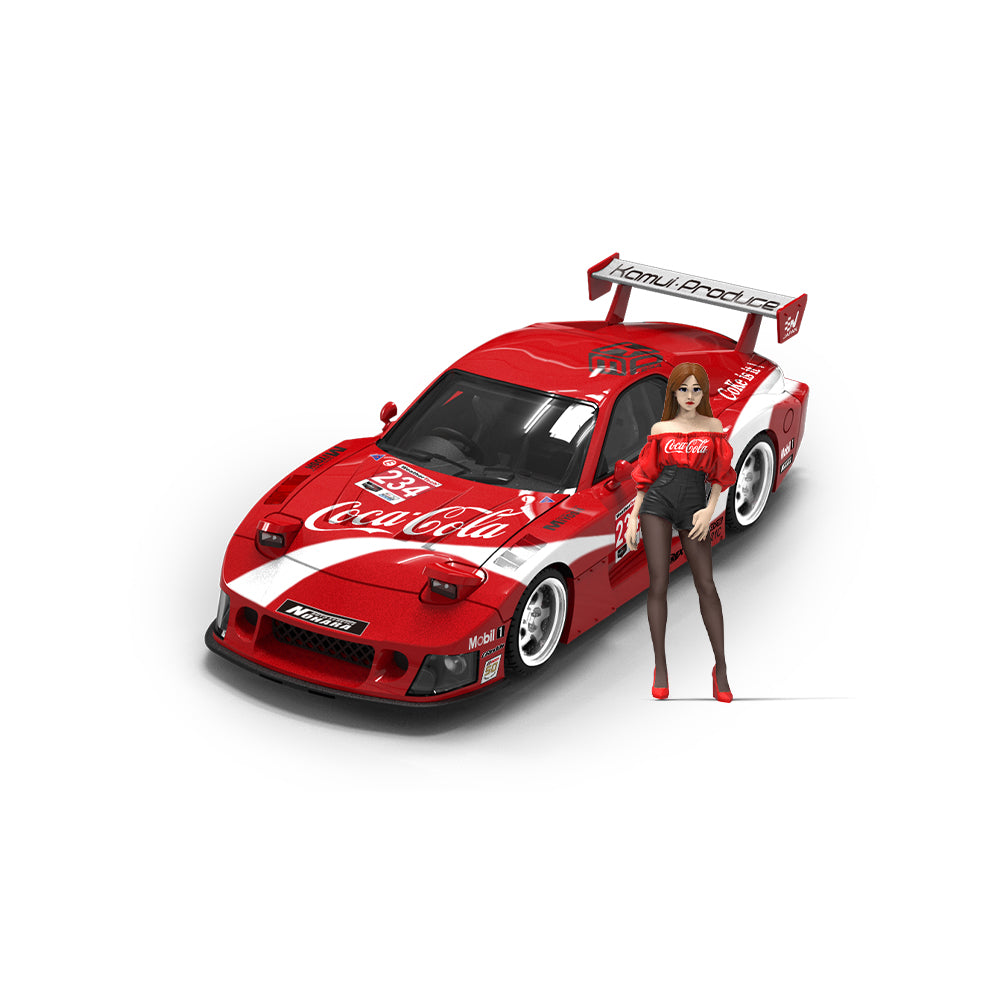 Vỏ hộp xe Mazda RX-7 Red Cola Doll COOL CAR