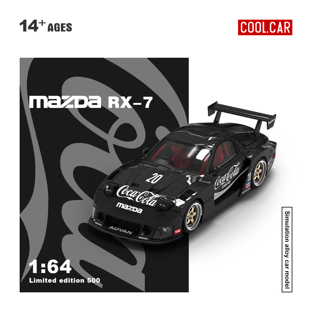 Mô hình xe Mazda RX-7 Black Cola-Standard
