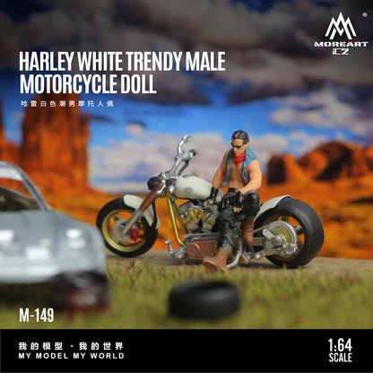 Góc nghiêng xe Harley-Davidson White