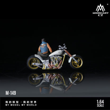 Vỏ hộp diorama Harley-Davidson White của Moreart
