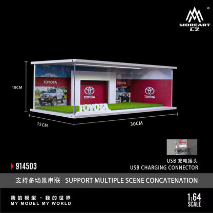 Mô hình diorama Toyota Showroom Moreart với xe trưng bày