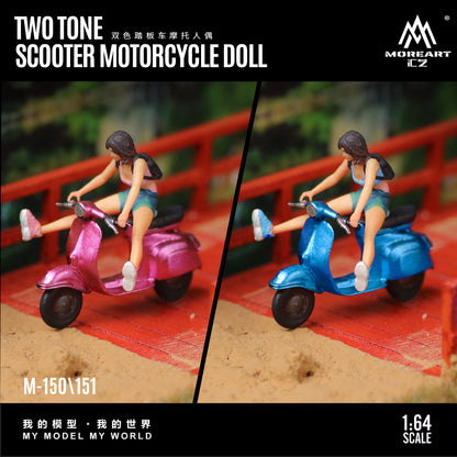Mô hình diorama Pink Scooter Moreart toàn cảnh