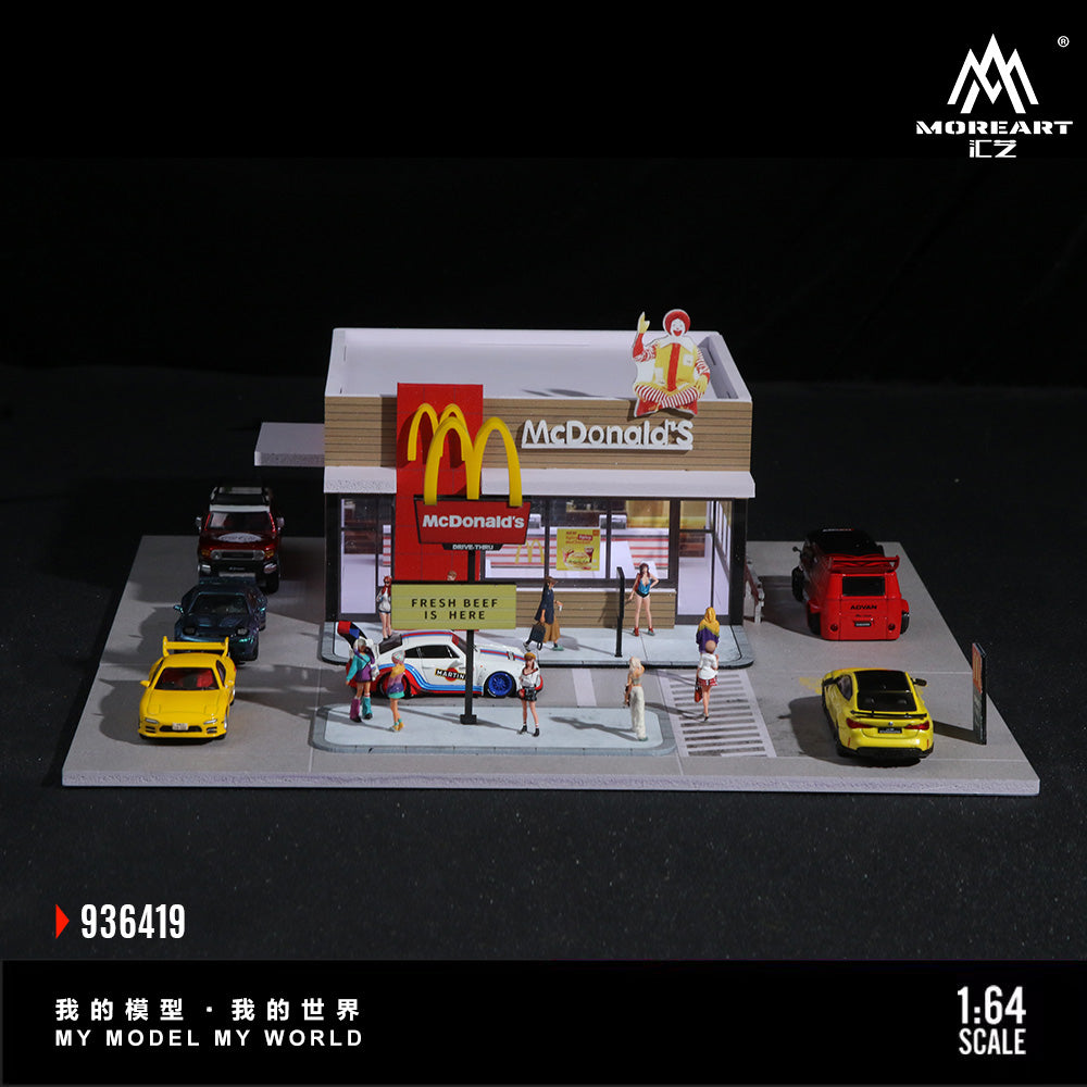 Diorama McDonald's Moreart vào ban đêm
