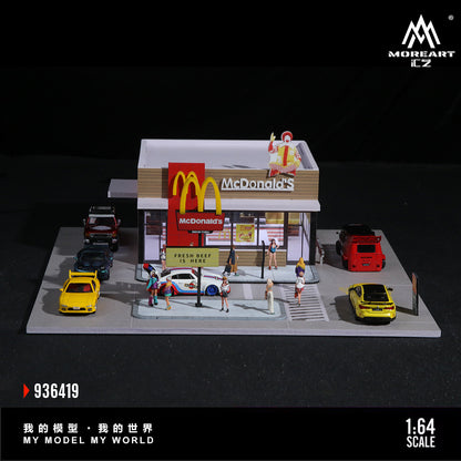 Diorama McDonald's Moreart vào ban đêm