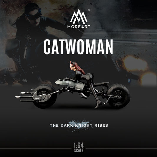 Mô hình diorama Batman Catwoman Motorcycle Moreart góc trước