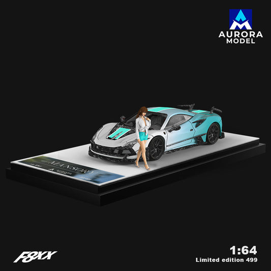 Mô hình Mansari F8XX màu xanh lá cây Aurora Model