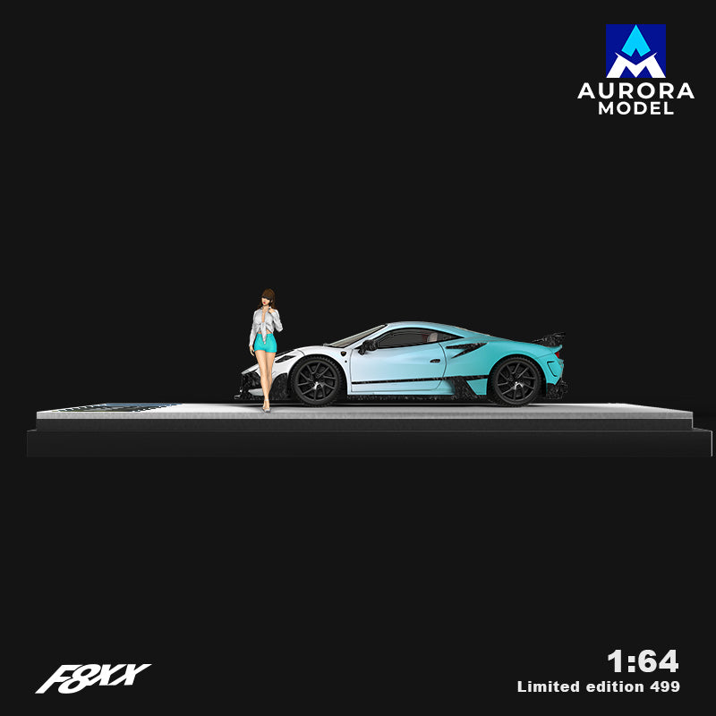 Tổng quan xe Mansari F8XX màu xanh