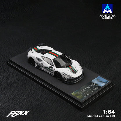 Mô hình xe Mansare F8XX Aurora Model màu trắng ngọc trai