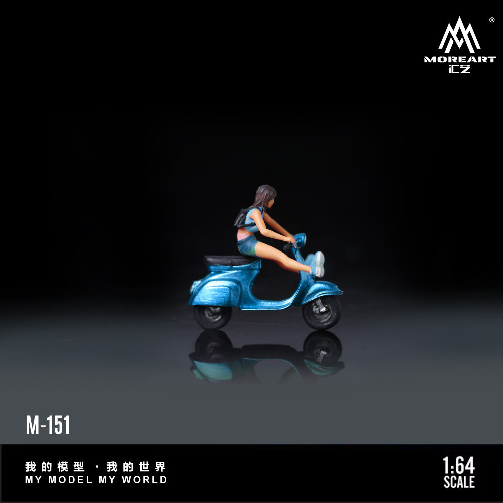 Mô hình diorama Blue Scooter chi tiết nhân vật