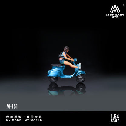 Mô hình diorama Blue Scooter chi tiết nhân vật
