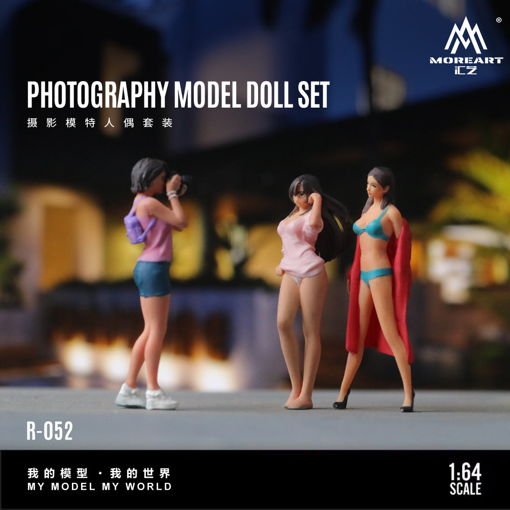 Mô hình diorama Photography Doll Set góc chụp từ trên xuống