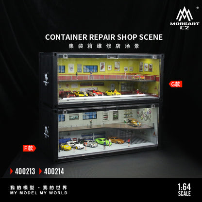 Góc trước diorama Container Repair Shop F tỉ lệ 1:64