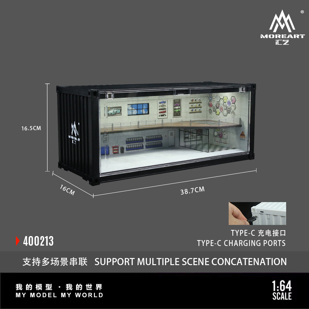 Mô hình Container Repair Shop F nhìn từ bên hông