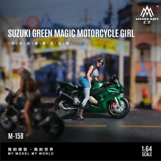 Diorama xe máy Suzuki Green Goblin tỉ lệ 1:64