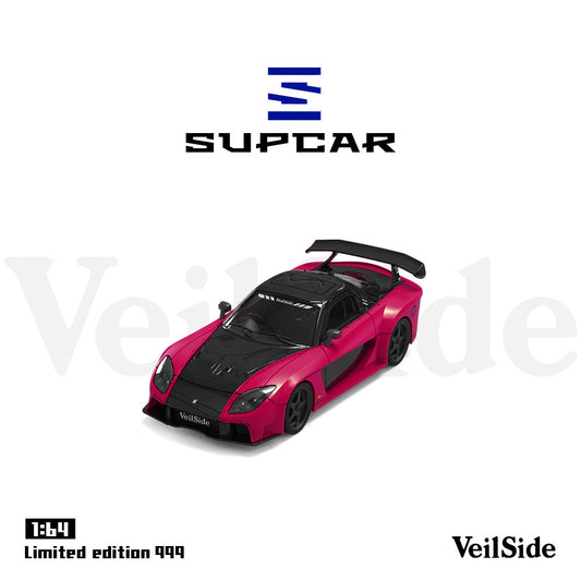 Góc trước xe RX-7 Veilside đỏ hồng