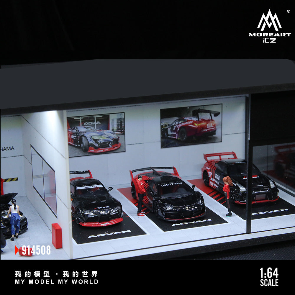 Diorama Advan tông màu đỏ đen