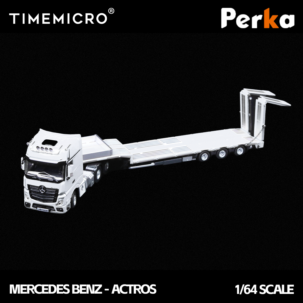 Mô hình xe Mercedes-Benz Flatbed Truck White chi tiết bánh xe