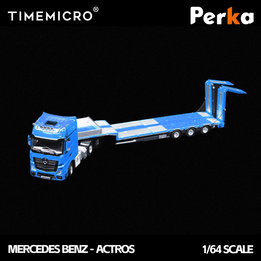 TIME MICRO Mercedes-Benz Flatbed Truck màu xanh