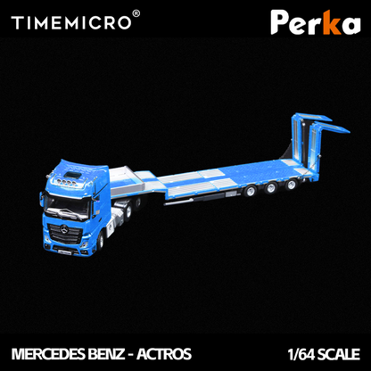 TIME MICRO Mercedes-Benz Flatbed Truck màu xanh