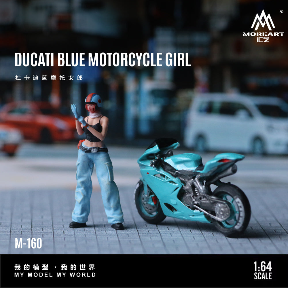 Mô hình Ducati Blue MoreArt góc trước