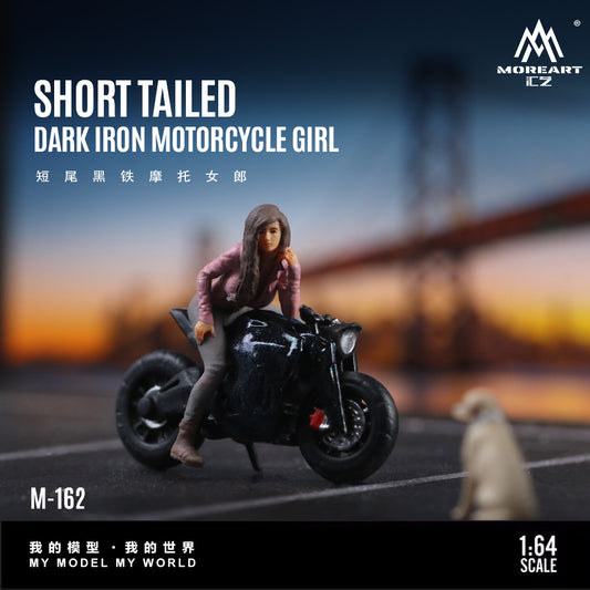 Toàn cảnh Diorama Short Tail Black Iron Motorcycle Girl Set