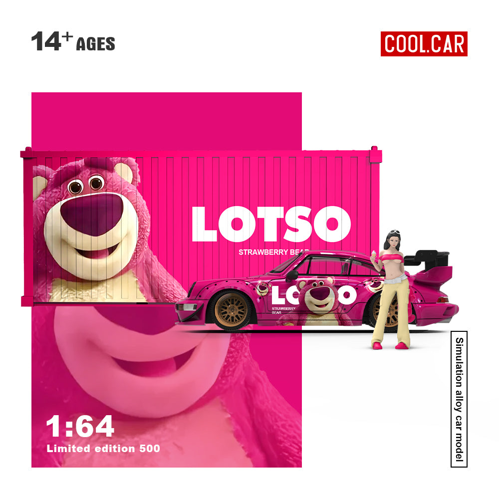 Góc nghiêng xe Cool Car Strawberry Bear-Container