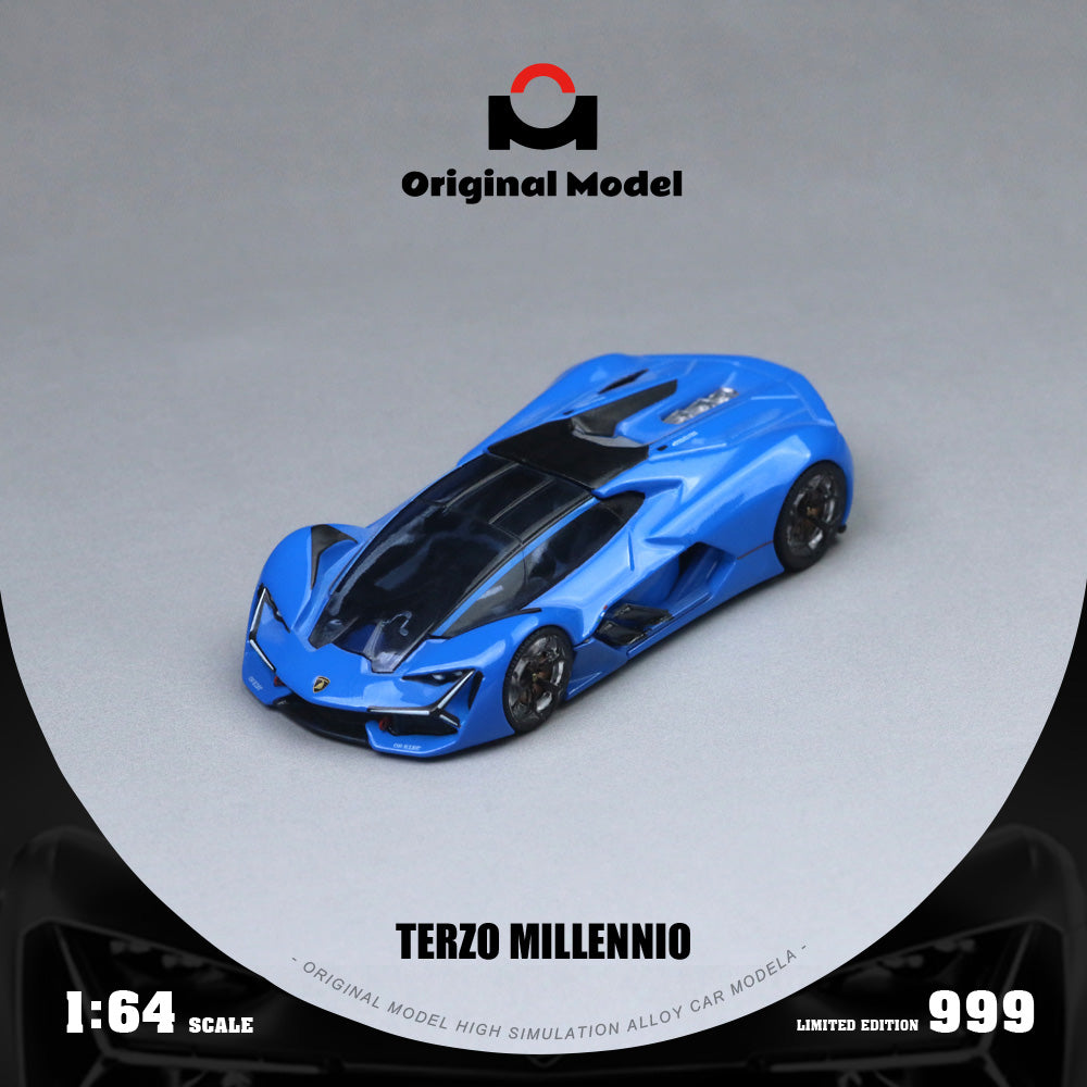 Mô hình xe Terzo Millennio E-Sapphire Blue 1:64
