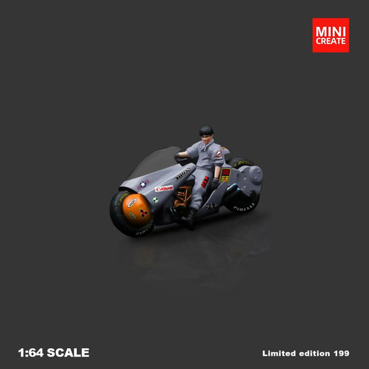 mô hình diorama M-COOL 1:64 Akira Motorcycle Combat Gray Set