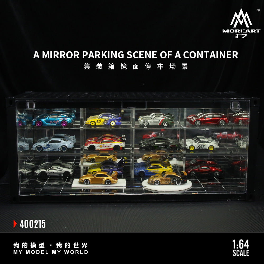 Mô hình diorama MOREART Container Mirror Parking Scene 1:64
