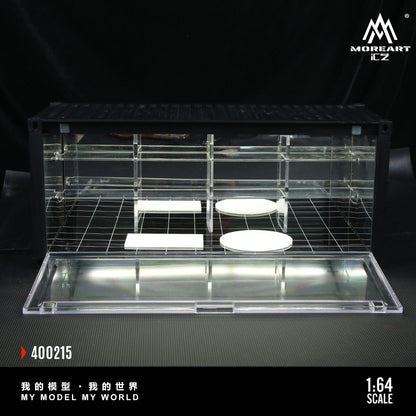 Hộp đựng Mô hình Diorama Container Mirror Parking Scene Simulation Model - MoreArt